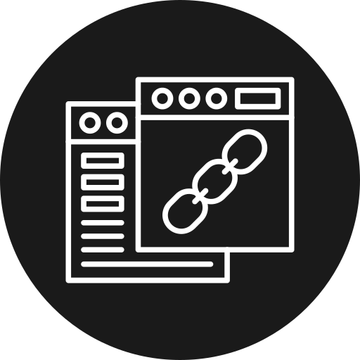 バックリンク Generic black fill icon