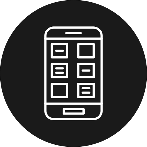 モバイルアプリ Generic black fill icon