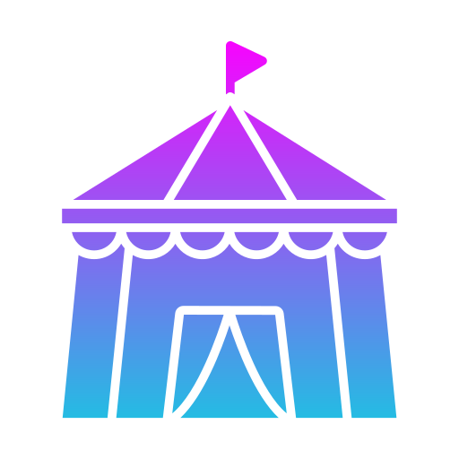 namiot cyrkowy Generic gradient fill ikona