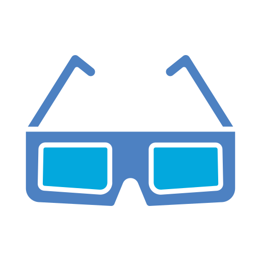 3d glasses Generic color fill icon