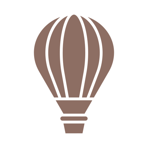 Воздушный шар Generic color fill иконка