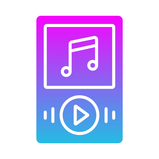 Mp3 player Generic gradient fill icon