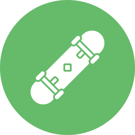 skateboard Generic color fill icoon
