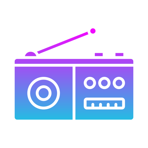 Radio Generic gradient fill icon
