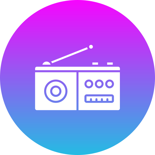 radio Generic gradient fill icona