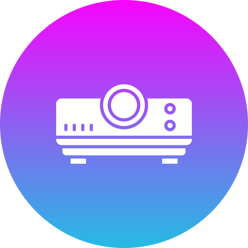 Video projector Generic gradient fill icon