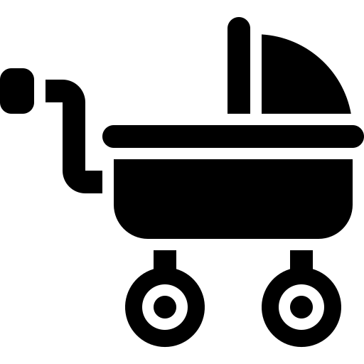 wózek dla dziecka Generic Glyph ikona