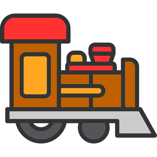 train Generic color lineal-color icon