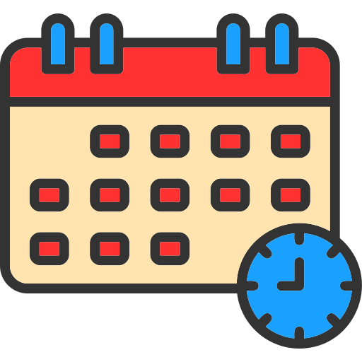 Schedule Generic color lineal-color icon