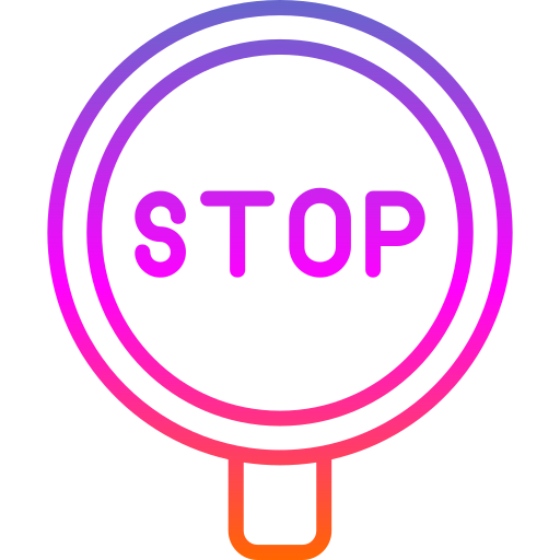 Stop sign Generic gradient outline icon