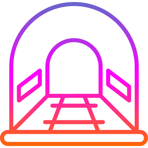 Tunnel Generic gradient outline icon