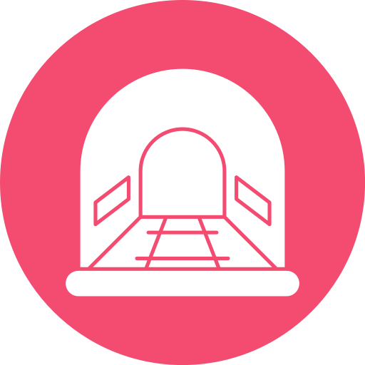 túnel Generic color fill icono