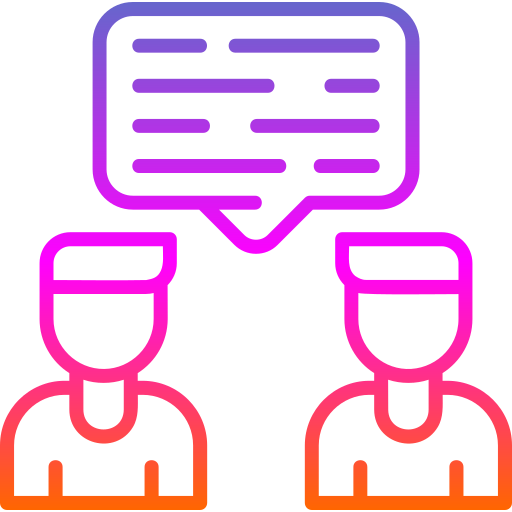 Conversation Generic gradient outline icon