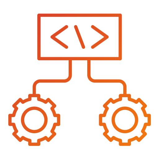 code Generic gradient outline icon