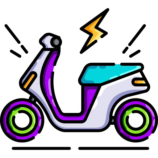 電気スクーター Generic color lineal-color icon