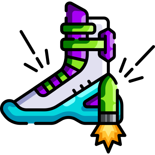 Летающая обувь Generic color lineal-color иконка