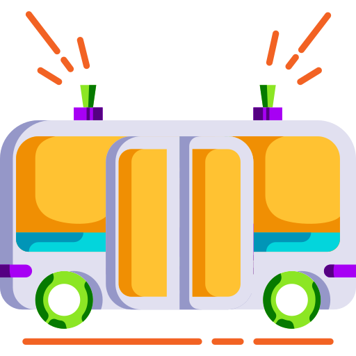 Autobús eléctrico Generic color fill icono