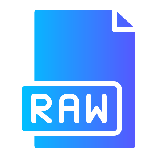 Raw file Generic Flat Gradient icon
