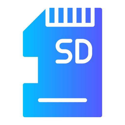 sd-kaart Generic Flat Gradient icoon