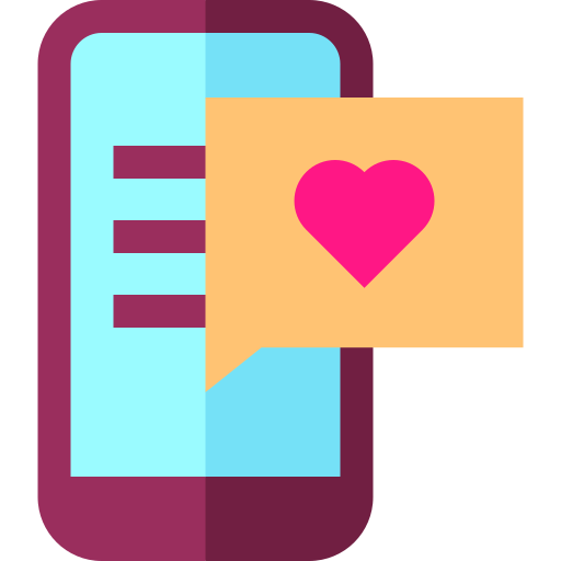 dating app Basic Straight Flat icon