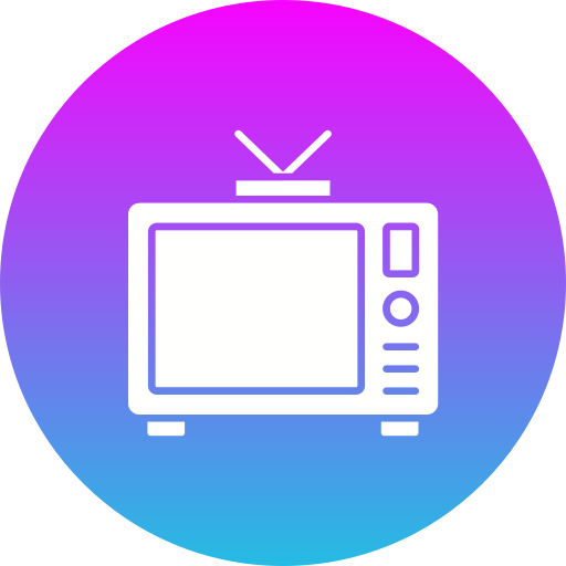 televisione Generic gradient fill icona