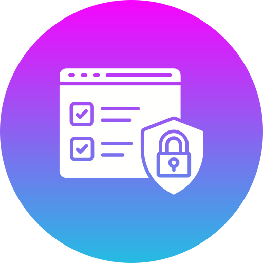 seguridad web Generic gradient fill icono