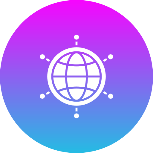 globales netzwerk Generic gradient fill icon