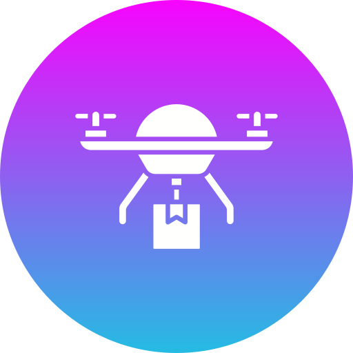 drone-bezorging Generic gradient fill icoon