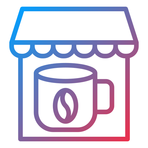 コーヒーショップ Generic gradient outline icon