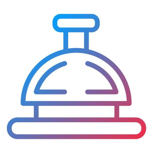 리셉션 벨 Generic gradient outline icon