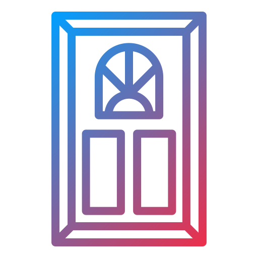 Room door Generic gradient outline icon