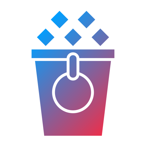 Ice Bucket Generic gradient fill icon