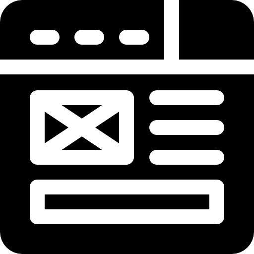 wireframe Basic Rounded Filled icono