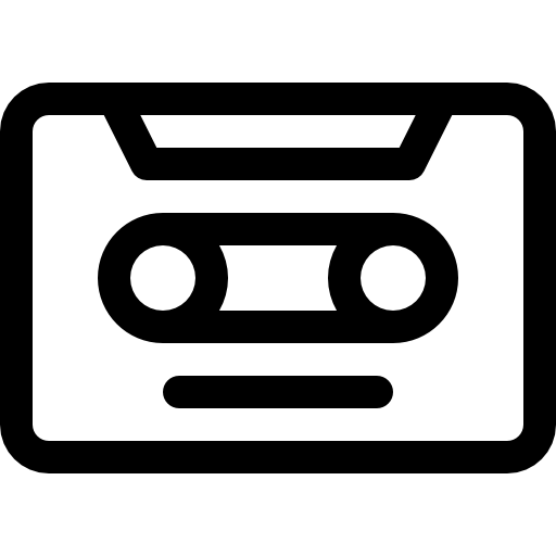 카세트 Basic Rounded Lineal icon