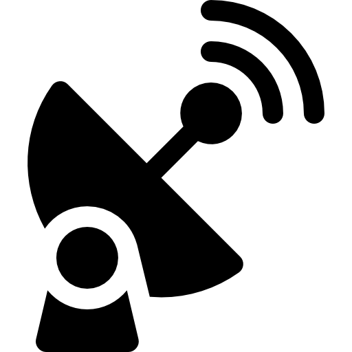 satelliet Basic Rounded Filled icoon