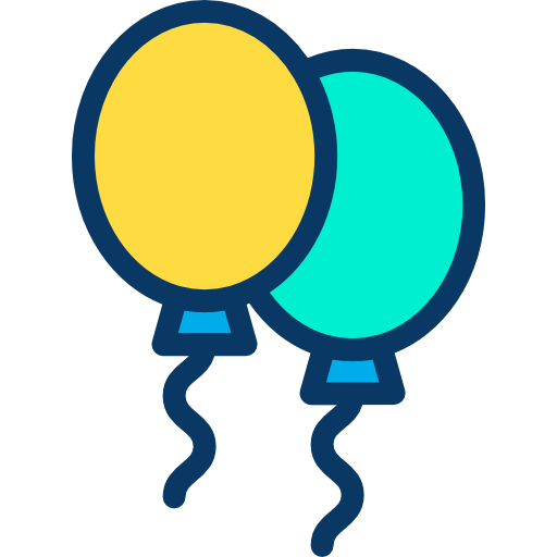 balon Kiranshastry Lineal Color ikona
