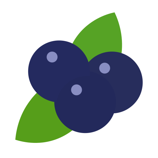 ブルーベリー Generic color fill icon