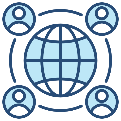 Global Connection Generic color fill icon