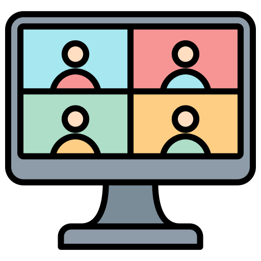 Online meeting Generic color lineal-color icon