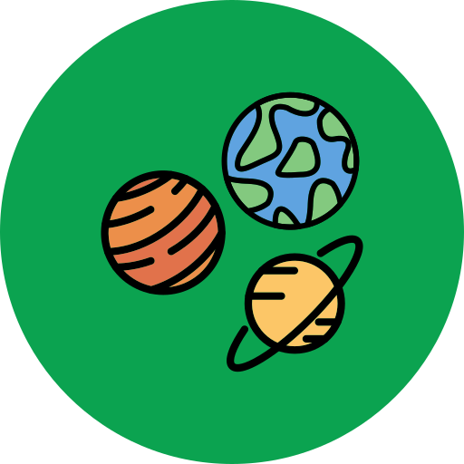 planetas Generic Outline Color icono