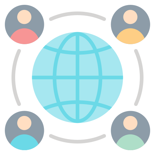 globalne połączenie Generic color fill ikona