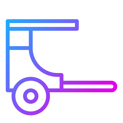 Rickshaw Generic gradient outline icon