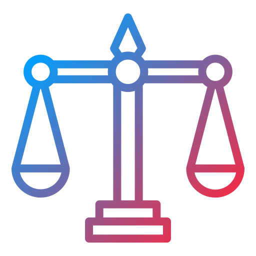 sprawiedliwość Generic gradient outline ikona