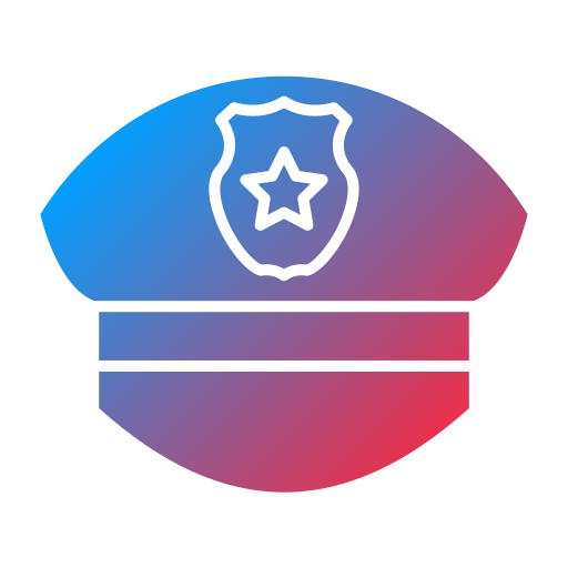 警察の帽子 Generic gradient fill icon