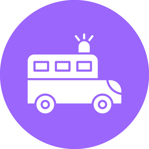 autobús de la prisión Generic color fill icono