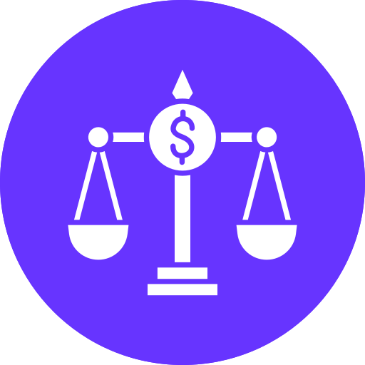 prawa finansowe Generic color fill ikona