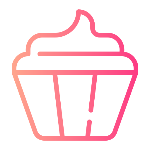 cupcake Generic gradient outline icoon