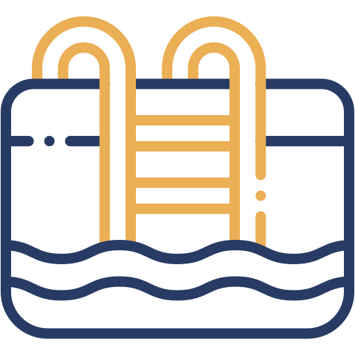 Плавательный бассейн Generic color outline иконка