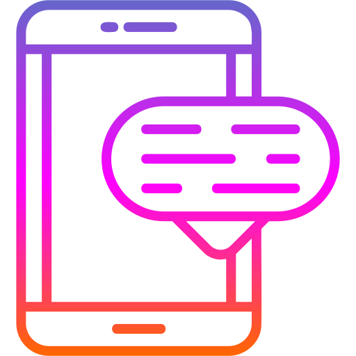 mobiler chat Generic gradient outline icon