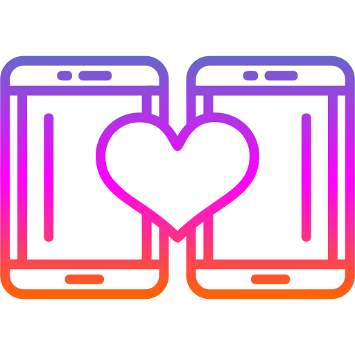 dating app Generic gradient outline icon